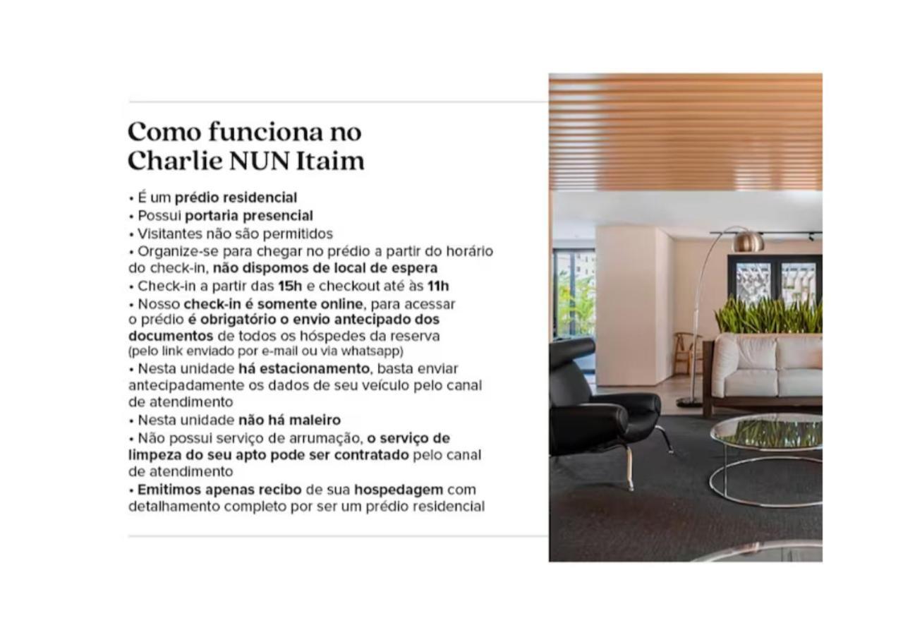 Apartament Charlie Nun Itaim São Paulo Zewnętrze zdjęcie